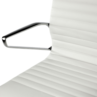 luxus burostuhl weiss hoher rucken naturleder naturleder feste armlehnen 5
