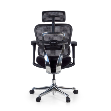 ergonomischer burostuhl schwarz schwarzes gestell mit gepolstertem sitz stoff bewegliche armlehnen kopfstutze 11