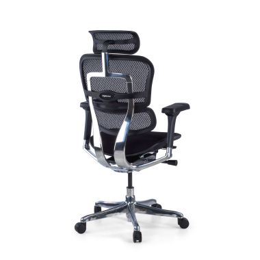 ergonomischer burostuhl schwarz schwarzes gestell mit gepolstertem sitz stoff 5d verstellbare armlehnen kopfstutze 9