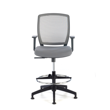 ergonomischer hocker grau hocker netzstoff 1d verstellbare armlehnen 3