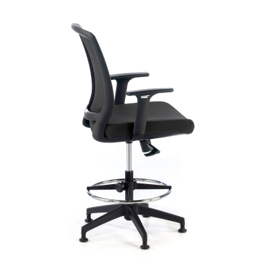 ergonomischer hocker schwarz hocker netzstoff 1d verstellbare armlehnen 4