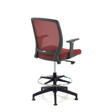 ergonomischer hocker rot hocker netzstoff 1d verstellbare armlehnen 5