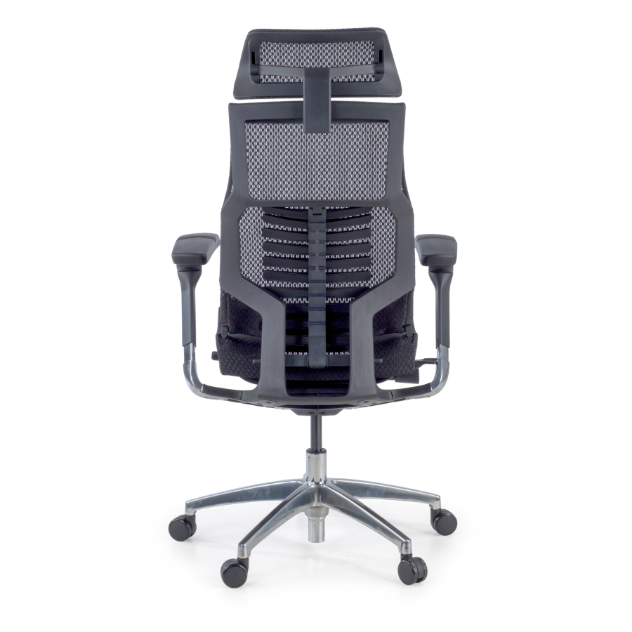 Ergonomischer Stuhl Pofit2, Premium-Modell, schwarzes Gestell