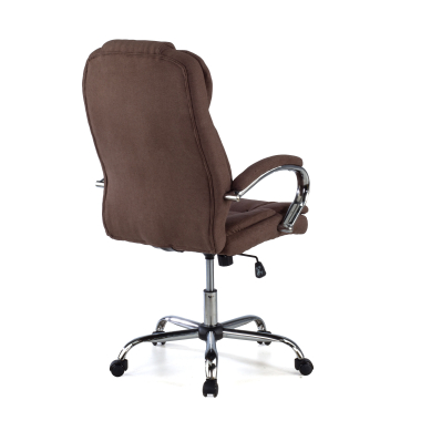 chefsessel braun polsterung stoff gepolsterte armlehnen 5
