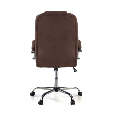 chefsessel braun polsterung stoff gepolsterte armlehnen 6