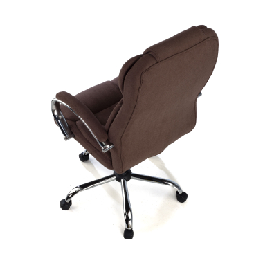 chefsessel braun polsterung stoff gepolsterte armlehnen 7
