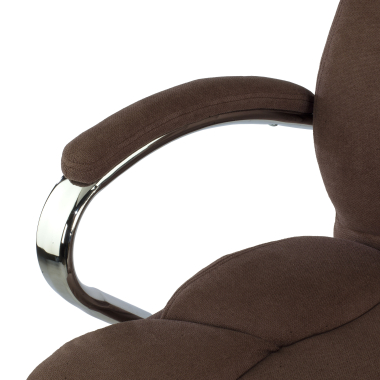 chefsessel braun polsterung stoff gepolsterte armlehnen 8
