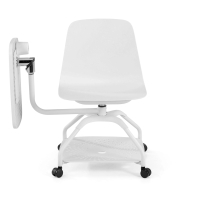 Stuhl mit Schreibplatte Step, für Seminar- und Schulungsbereiche, 360º drehbar