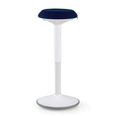 ergonomischer hocker weiss blau activepro stoff ohne armlehnen 3
