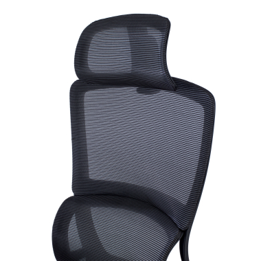 ergonomischer burostuhl schwarz mit fussstutze netzstoff 3d verstellbare armlehnen doppelte lordosenstutze kopfstutze ausziehbare fussstutze 10