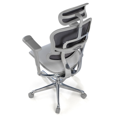 chefsessel weiss grau schwarze struktur naturleder naturleder 5d verstellbare armlehnen kopfstutze 8