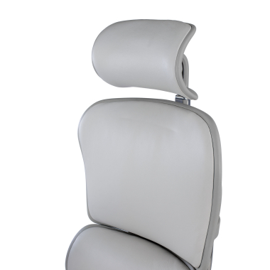 chefsessel weiss grau schwarze struktur naturleder naturleder 5d verstellbare armlehnen kopfstutze 10