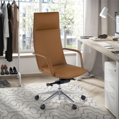 chefsessel beige hamilton kunstleder feste armlehnen 2