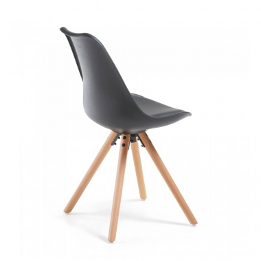 Skandinavischer Design Stuhl Norway, mit Holzbeinen 210726 - (Outlet)