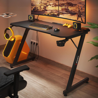 gaming tisch schwarz strike 2