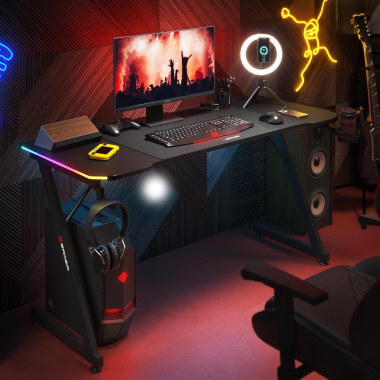 gaming tisch schwarz tempest 2