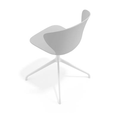 besprechungsstuhl weiss grau pyramidenbasis kunststoff feste armlehnen 7