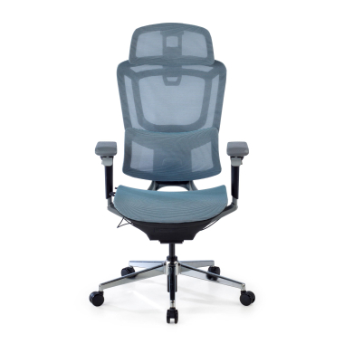 ergonomischer burostuhl blau valkyr netzstoff 4d verstellbare armlehnen doppelte lordosenstutze kopfstutze 3