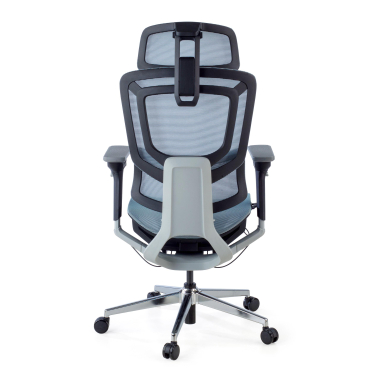 ergonomischer burostuhl blau valkyr netzstoff 4d verstellbare armlehnen doppelte lordosenstutze kopfstutze 11