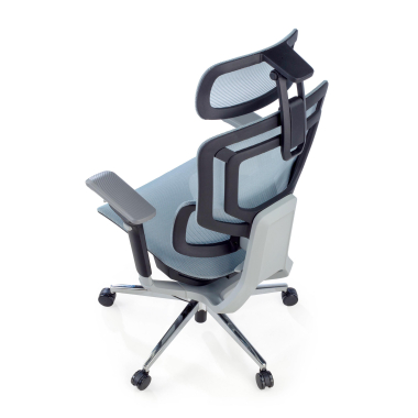 ergonomischer burostuhl blau valkyr netzstoff 4d verstellbare armlehnen doppelte lordosenstutze kopfstutze 12