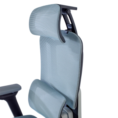 ergonomischer burostuhl blau valkyr netzstoff 4d verstellbare armlehnen doppelte lordosenstutze kopfstutze 9