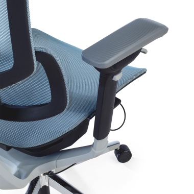 ergonomischer burostuhl blau valkyr netzstoff 4d verstellbare armlehnen doppelte lordosenstutze kopfstutze 8