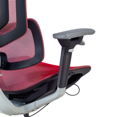 ergonomischer burostuhl rot valkyr netzstoff 4d verstellbare armlehnen doppelte lordosenstutze kopfstutze 9