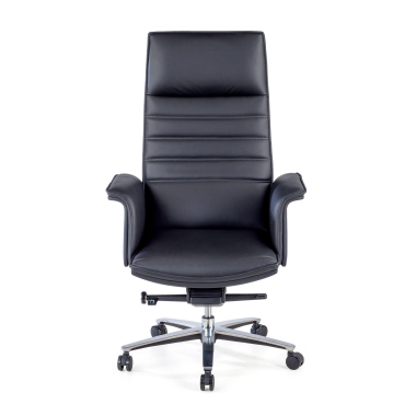 chefsessel schwarz essen naturleder feste armlehnen 3