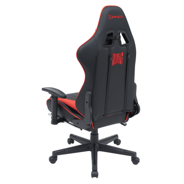 gaming stuhl rot epic kunstleder bewegliche armlehnen lumbal und nackenkissen kopfstutze ausziehbare fussstutze 9