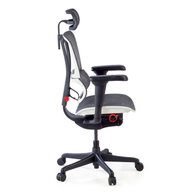 gaming stuhl weiss gaming stuhl netzstoff 5d verstellbare armlehnen lordosenstutze kopfstutze 8
