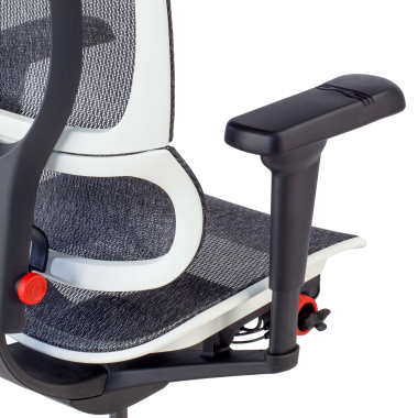 gaming stuhl weiss gaming stuhl netzstoff 5d verstellbare armlehnen lordosenstutze kopfstutze 4