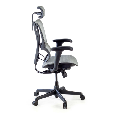 ergonomischer burostuhl grau burostuhl netzstoff 3d verstellbare armlehnen lordosenstutze kopfstutze 7