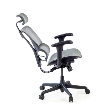 ergonomischer burostuhl grau burostuhl netzstoff 3d verstellbare armlehnen lordosenstutze kopfstutze 5