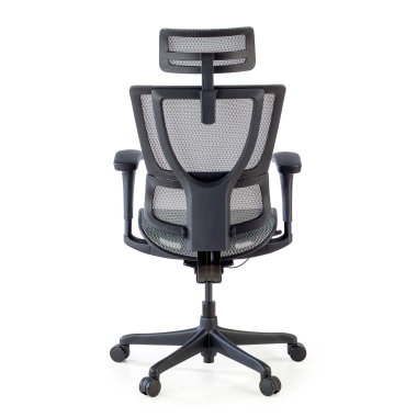 ergonomischer burostuhl grau burostuhl netzstoff 3d verstellbare armlehnen lordosenstutze kopfstutze 6