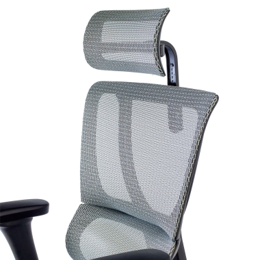 ergonomischer burostuhl grau burostuhl netzstoff 3d verstellbare armlehnen lordosenstutze kopfstutze 10