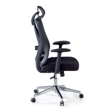 ergonomischer burostuhl schwarz matrix netzstoff bewegliche armlehnen lordosenstutze kopfstutze 8