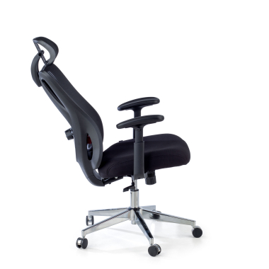 ergonomischer burostuhl schwarz matrix netzstoff bewegliche armlehnen lordosenstutze kopfstutze 4