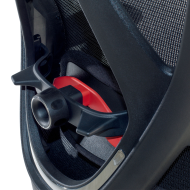 ergonomischer burostuhl schwarz matrix netzstoff bewegliche armlehnen lordosenstutze kopfstutze 5