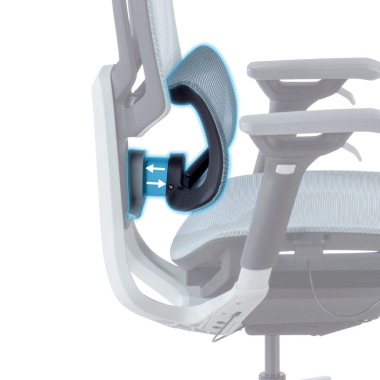 ergonomischer burostuhl blau valkyr netzstoff 4d verstellbare armlehnen doppelte lordosenstutze kopfstutze 5
