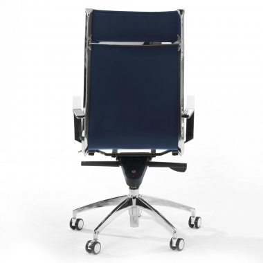 outlet burostuhl blau brenton kunstleder feste armlehnen 7