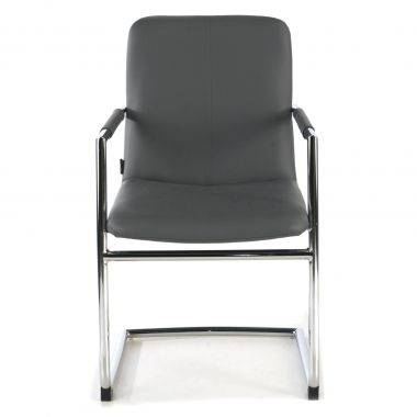 outlet burostuhl grau dallas kunstleder feste armlehnen 3