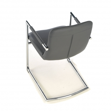 outlet burostuhl grau dallas kunstleder feste armlehnen 8