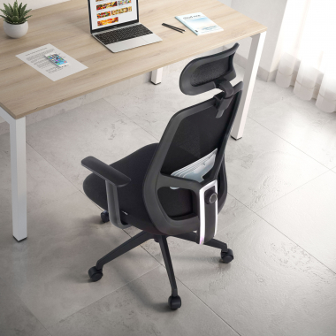 outlet burostuhl schwarz argos netzstoff feste armlehnen 2