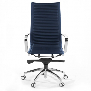 outlet burostuhl blau brenton kunstleder feste armlehnen 3
